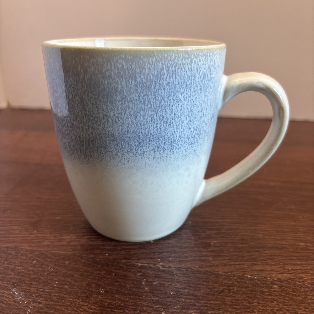 Martha Stewart Everyday Cup Mug, Blue And White- 12 Oz